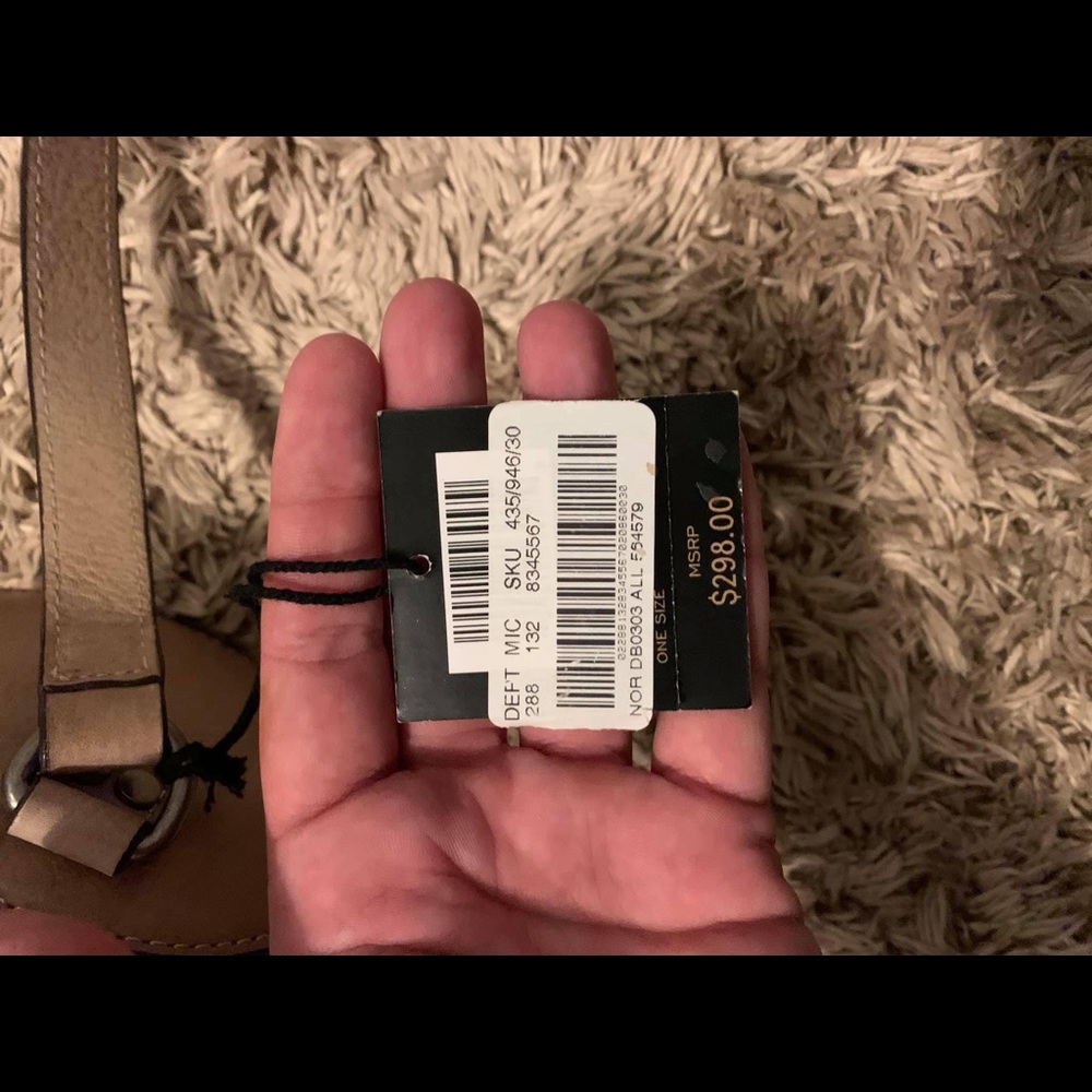 Frye Women's Nora Mini Barrel Crossbody Taupe NWT - Picture 4 of 7